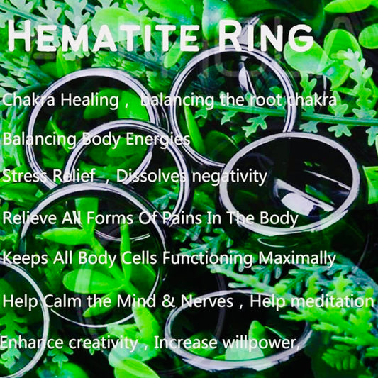 Hematite Rings